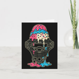 Carte Masque de receveur de baseball glace à la crème go