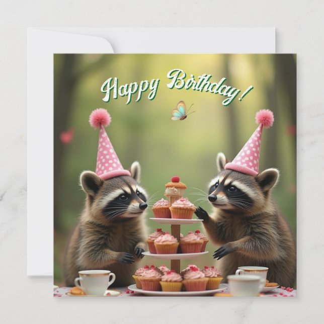 Carte Masqué et joyeux anniversaire ! (Devant)