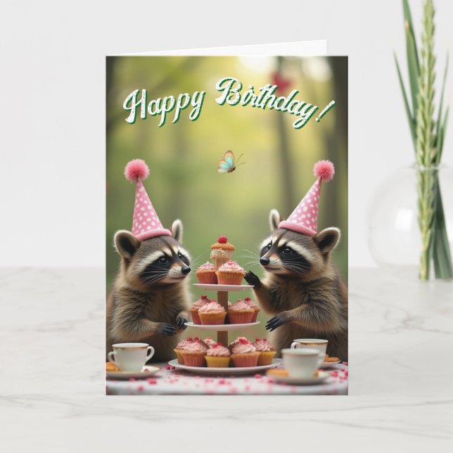 Carte Masqué et joyeux anniversaire ! (Devant)