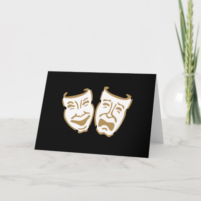 Carte Masques de drame simples (Devant)