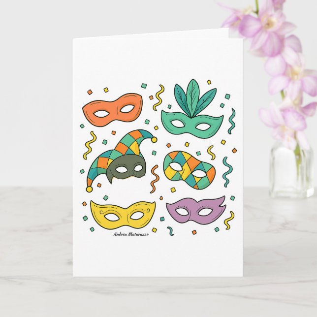 Carte Masques Volants (Orchidée)