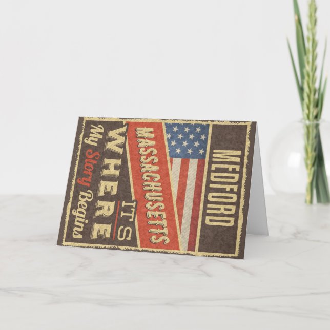 Carte Massachusetts de Medford (Devant)