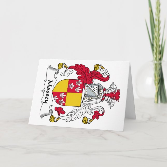 Carte Massey Family Crest (Devant)