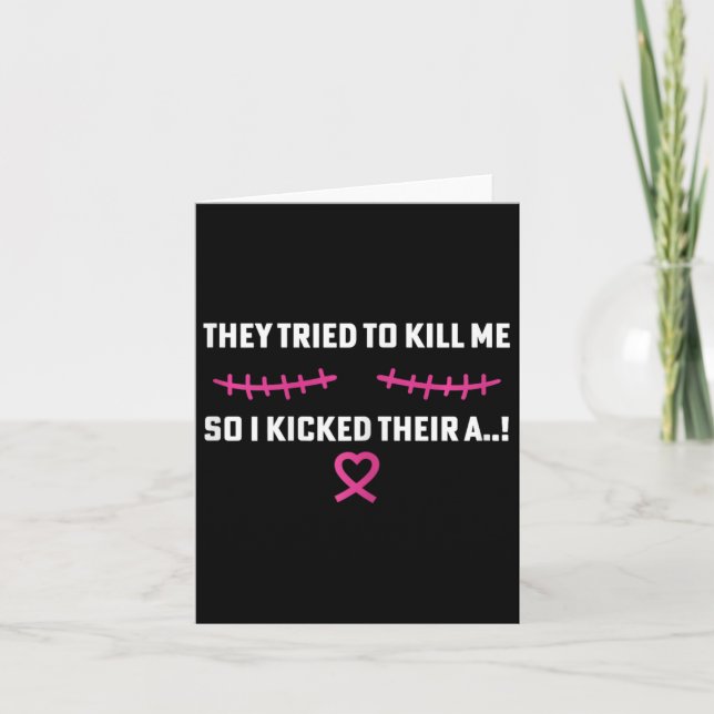 Carte Mastectomie de survivant Funny Cancer du sein (Devant)
