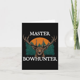 Carte Master Bowhunter Fête des pères Chasse Parents