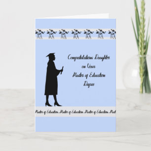 Carte Master Master of Education Master Card for Daughte