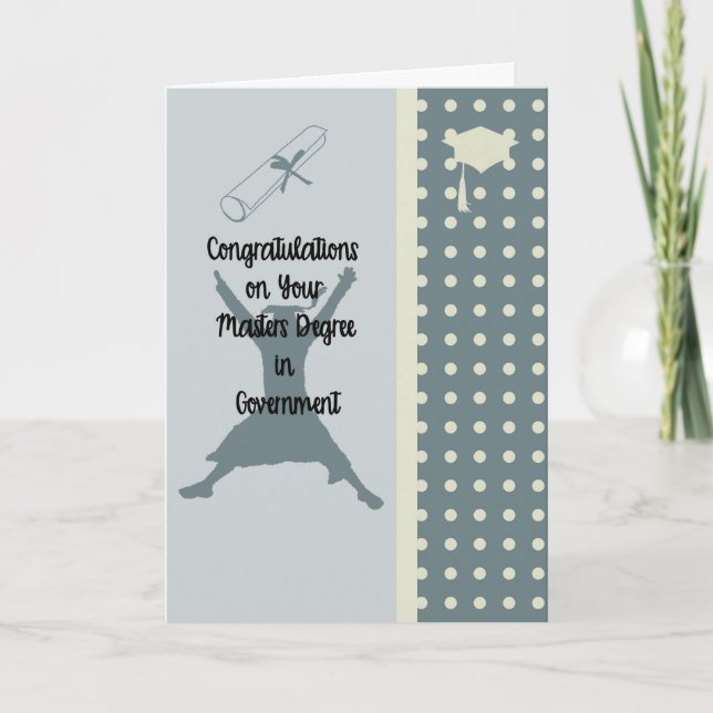 Carte Masters Degree in Government Card (Devant)