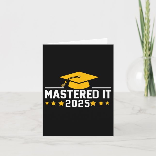 Carte Masters Diplôme Diplôme maîtrisé Il 2025 1 (Devant)