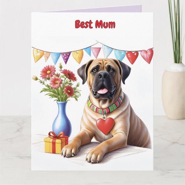 Carte Mastiff lors d'une fête (Devant)