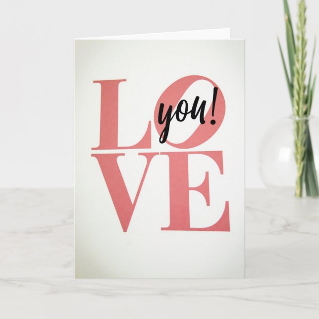 Carte Mat Matte Amour Romantique (Devant)