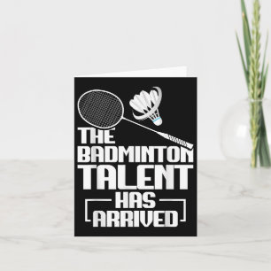 Carte Match de badminton Talent Navette Joueur Badminton