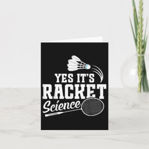 Carte Match de badminton Volant Oui C'est un joueur de b