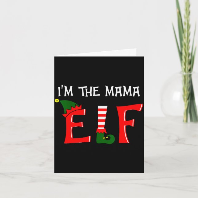 Carte Matching Family Group I'm The Mama Elf Christmas 2 (Devant)