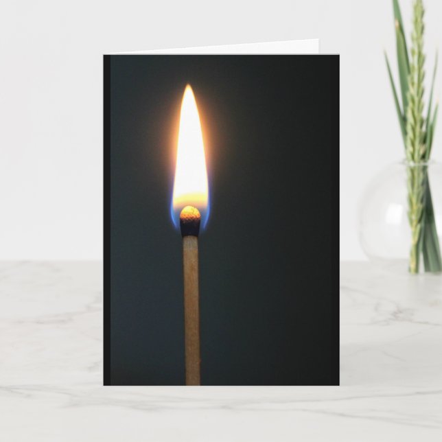Carte Matchstick Avec Flamme Vous Éclairez Ma Vie (Devant)