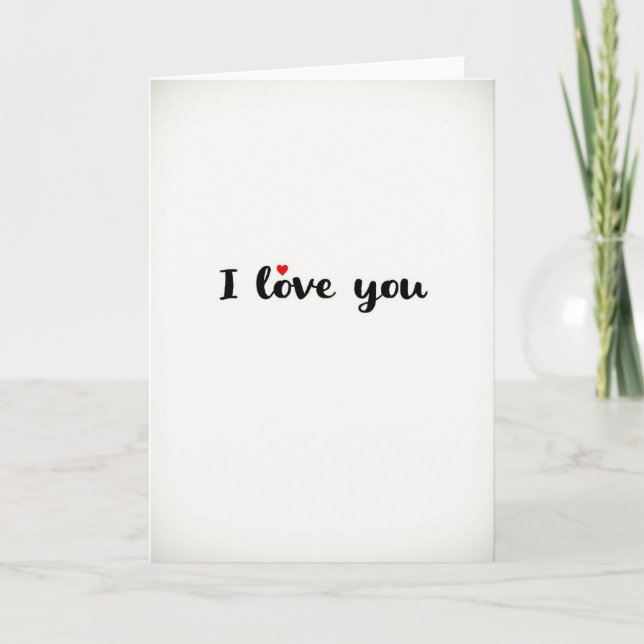 Carte Mate Cœur Je T'Aime (Devant)