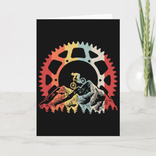 Carte Matériel de VTT Rétro Vélo Vintage Bicyclette Ri