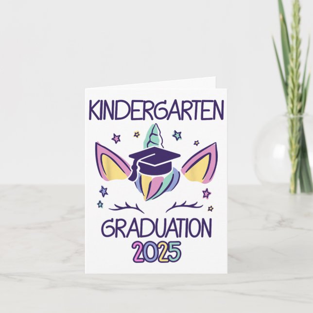 Carte Maternelle 2025 Unicorn Kindergarten (Devant)