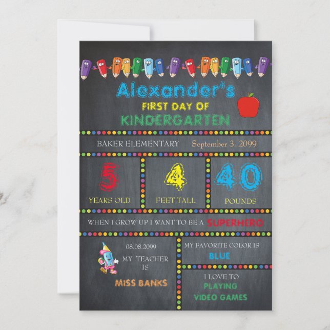 Carte maternelle de première journée GARDE GARDE G (Devant)