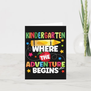 Carte Maternelle où l'aventure commence retour à l'école