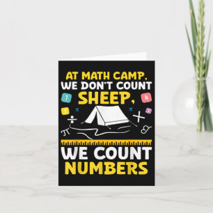 Carte Math Camp Math Camper Mathematician Camping Mathem