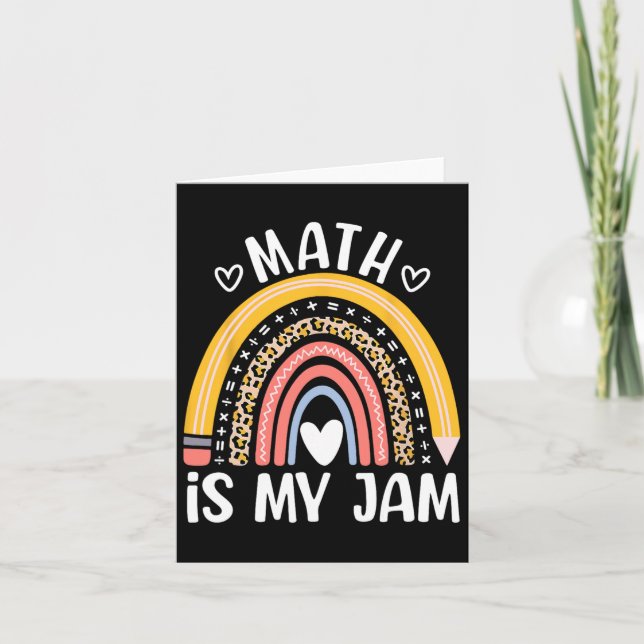 Carte Math Est Mon Jam Premier Jour Ck À L'École Enseign (Devant)