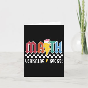 Carte Math Learning Rocks Abcd Teacher Rock & Roll B