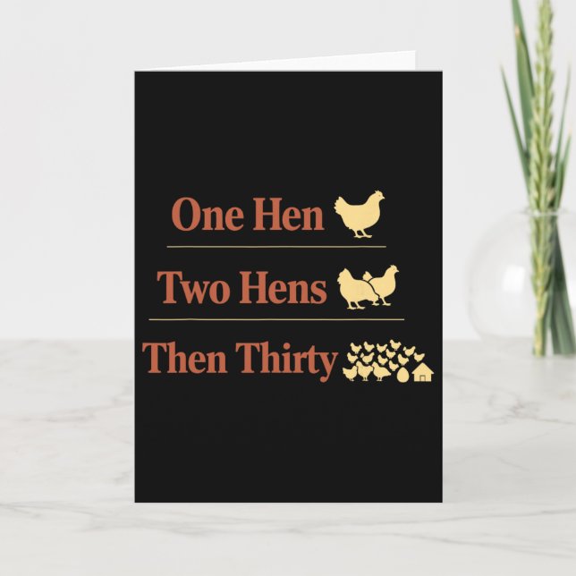 Carte Mathématiques de poulet Trop de poulets Humour de  (Devant)