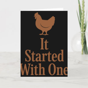 Carte Mathématiques de poulet Trop de poulets Humour de