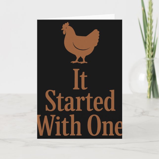 Carte Mathématiques de poulet Trop de poulets Humour de  (Devant)