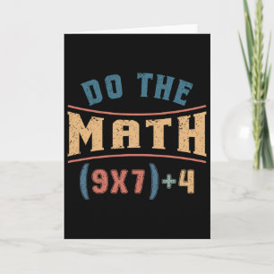 Carte Mathématiques drôles 67 Équation de mème Faites le