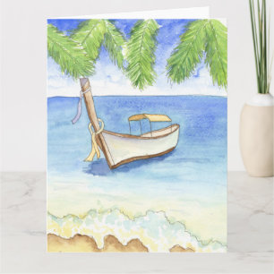 Carte Matin à Bali Aquarelle