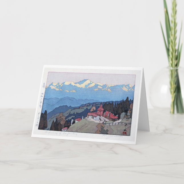 Carte Matin de Darjeeling, Hiroshi Yoshida (Devant)