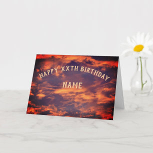 Carte Matin Sky Personnalisé Anniversaire