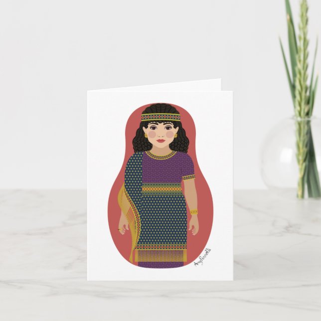 Carte Matriochka Assyrienne Ancienne (Devant)