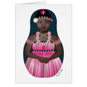 Carte Matryoshka Bougainvillean