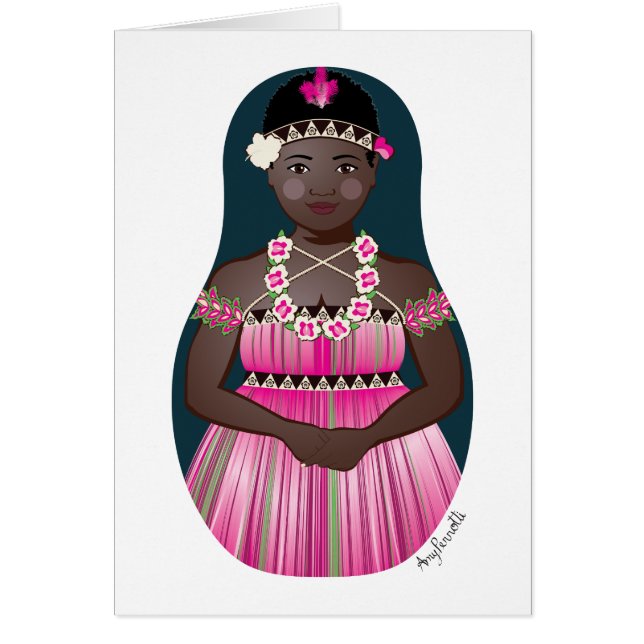 Carte Matryoshka Bougainvillean (Devant)