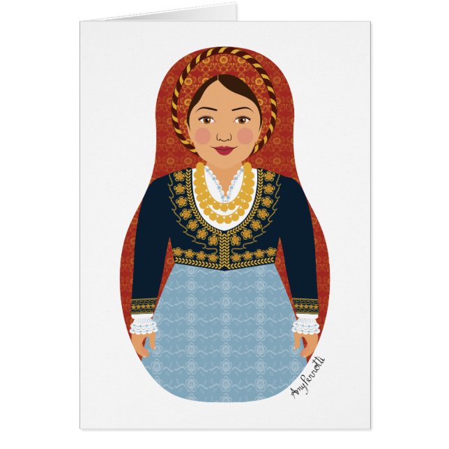 Carte Matryoshka grecque (Devant)
