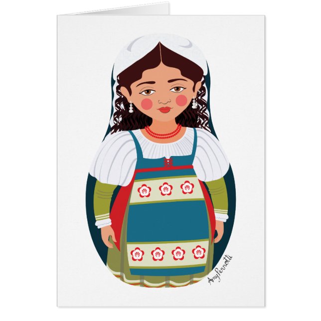 Carte Matryoshka italienne (Devant)