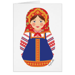 Carte Matryoshka russe