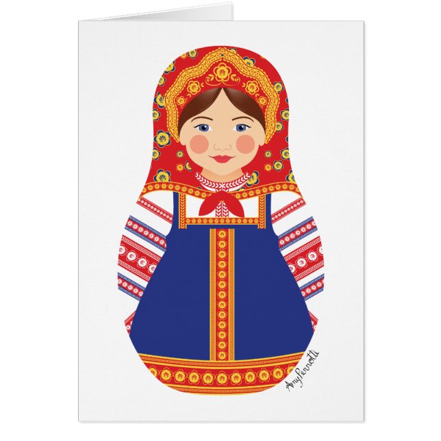 Carte Matryoshka russe (Devant)