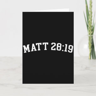 Carte Matt 28_19