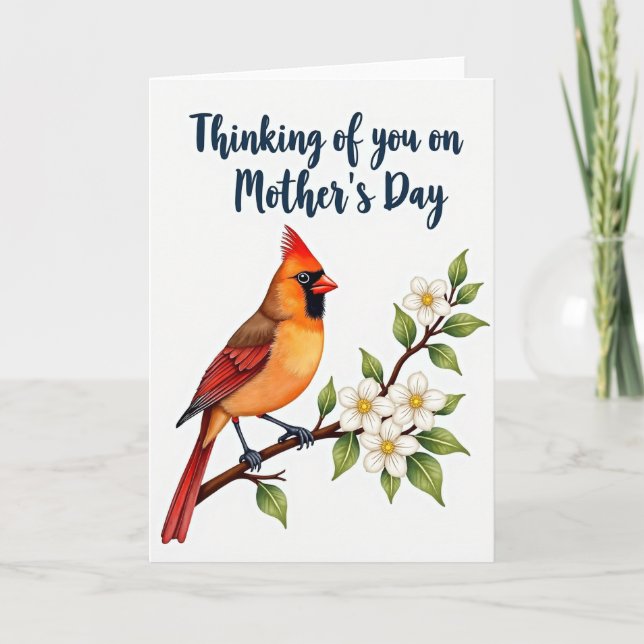 Carte Matte Bird Branch Mothers Day Card (Devant)