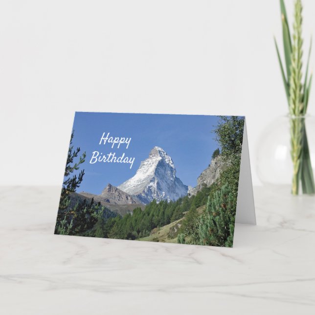 Carte Matterhorn 2 Anniversaire (Devant)
