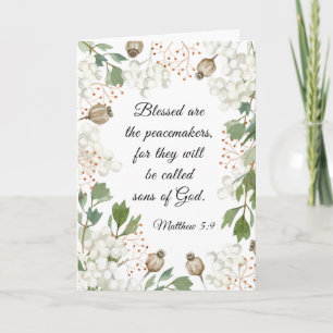 Carte Matthieu 5 9 Heureux sont la Bible des conciles