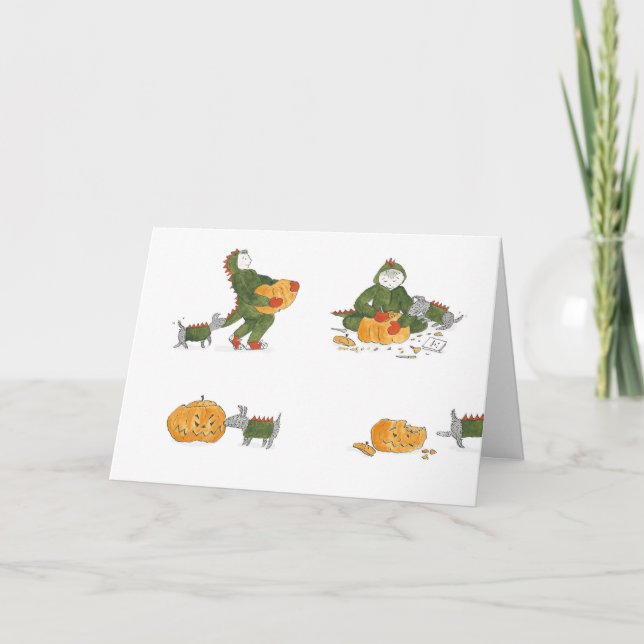 Carte Matty et Ty Halloween (Devant)