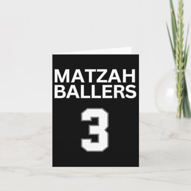 Carte Matzah Ballers 3 Équipe de basketball de jeu de mo (Devant)