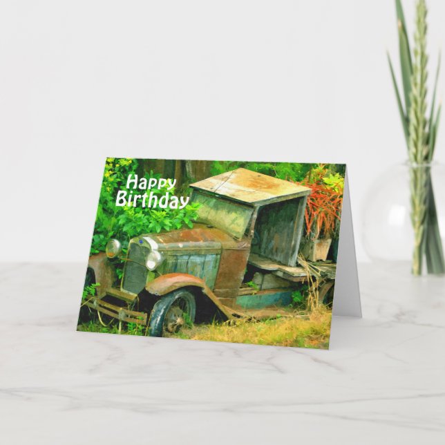 Carte Maui 1936 Camion Plymouth, Anniversaire (Devant)