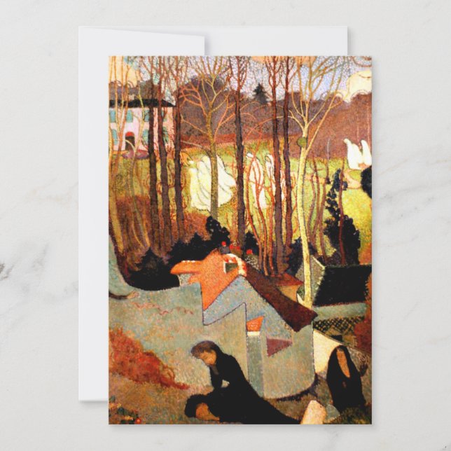 Carte Maurice Denis - Mystère de Pâques, peinture d'art (Devant)