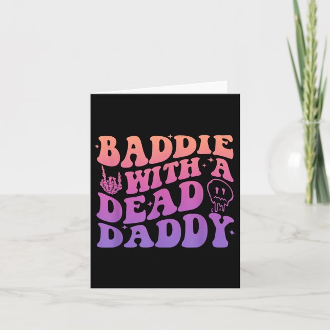 Carte Mauvais Avec Un Design De Papa Mort (Devant)