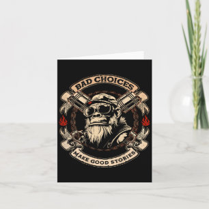 Carte Mauvais Choix Font De Bonnes Histoires Singe Drôle
